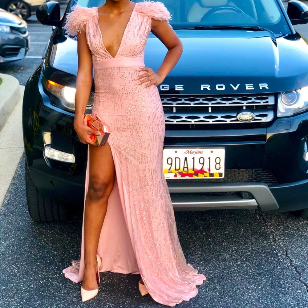Pink formal dress